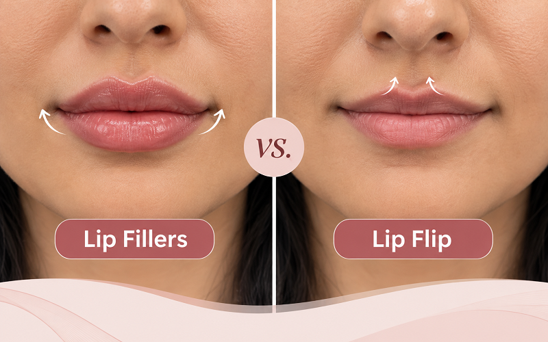 lip fillers vs. lip flip