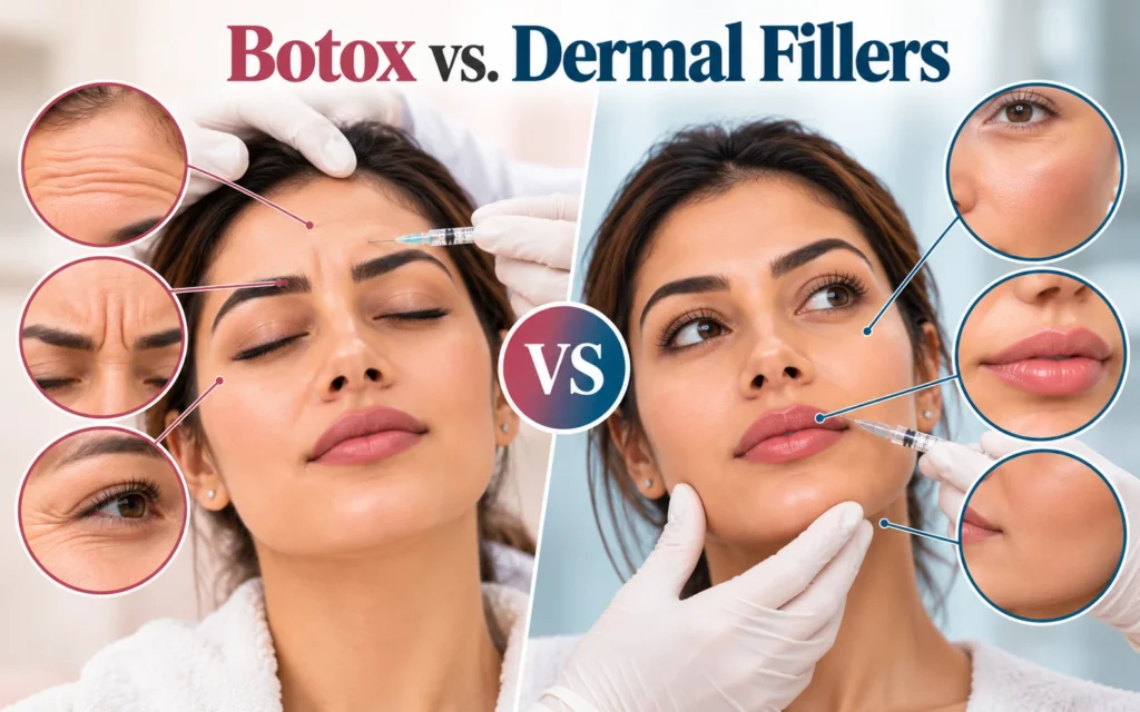 botox vs. dermal fillers